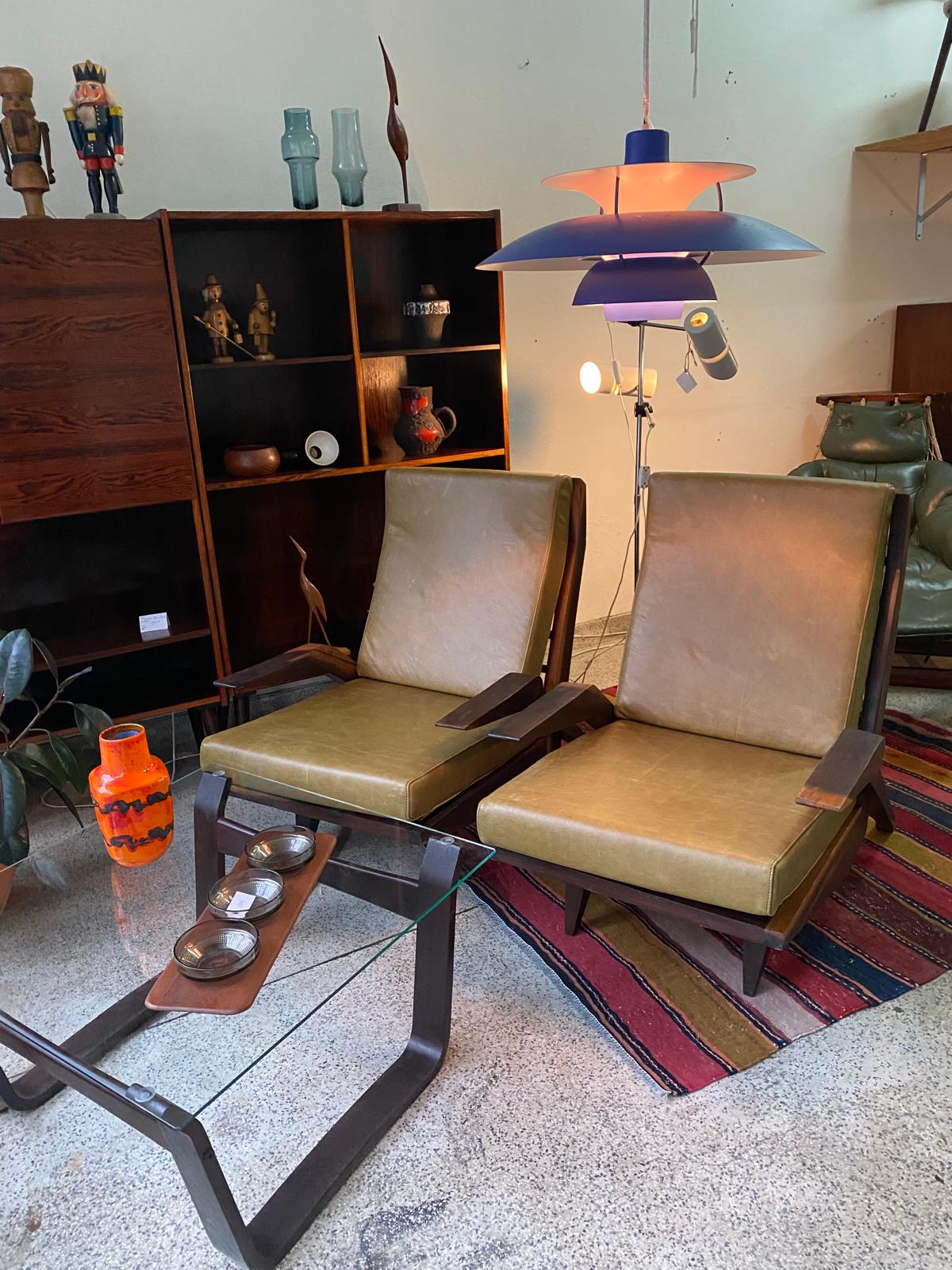 Acácio Gil Borsoi leather armchair Brasil