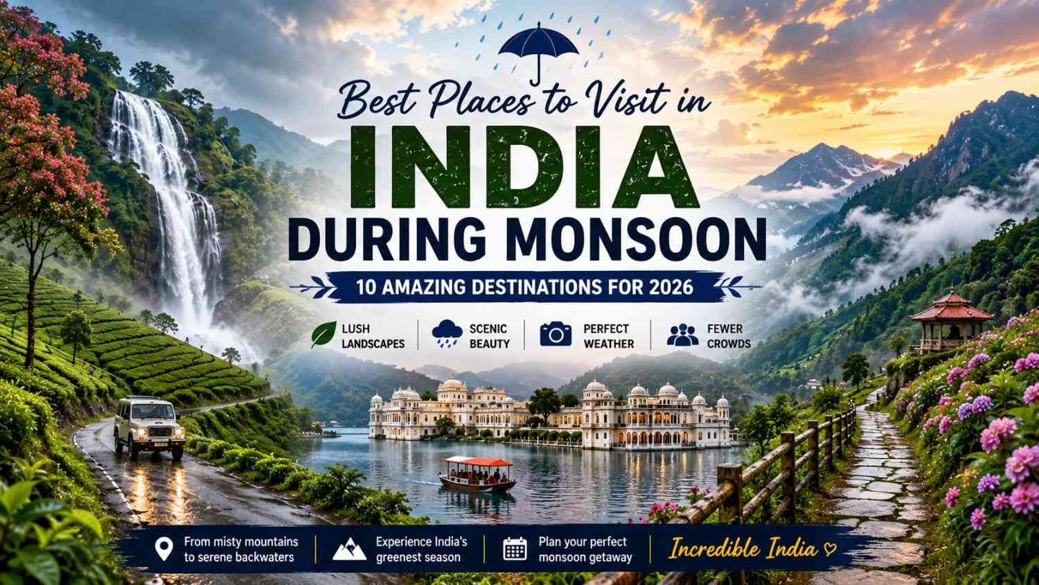 Best Places to Visit in India During Monsoon (2026 Guide)