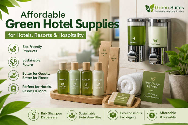 Affordable Green Hotel Supplies for Hotels, Resorts & Hospitality