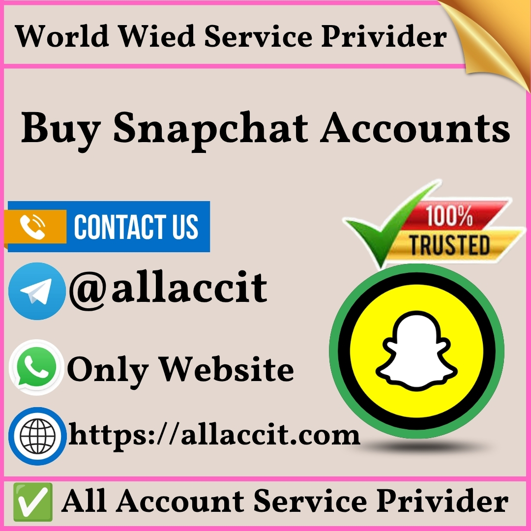 Buy Snapchat Accounts - 100% Real (Aged &amp) PVA) in Tha USA