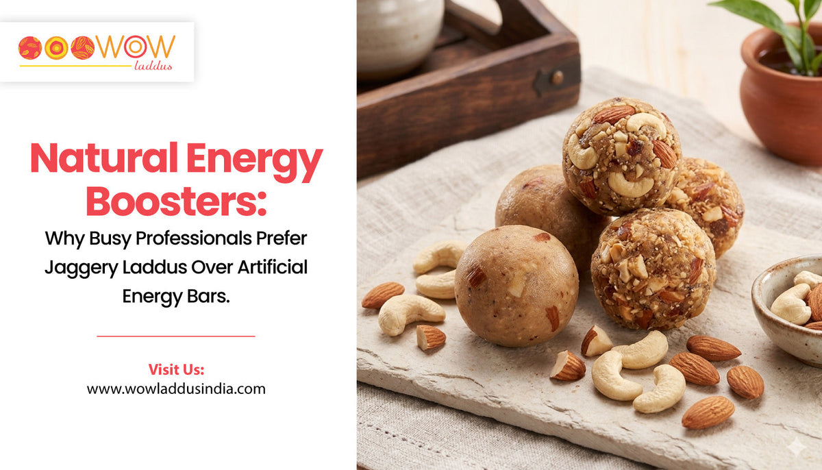 Jaggery Laddus vs Energy Bars: Why Professionals Are Switching | Wow Laddus – Wow Laddus India