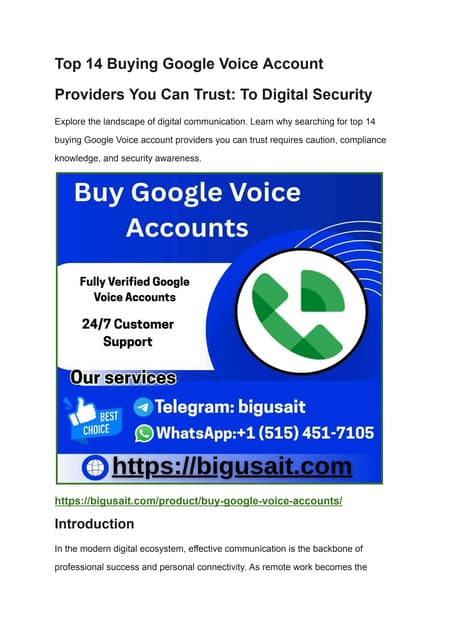 Top 14 Buying Google Voice Account Providers You Can Trust.pdf