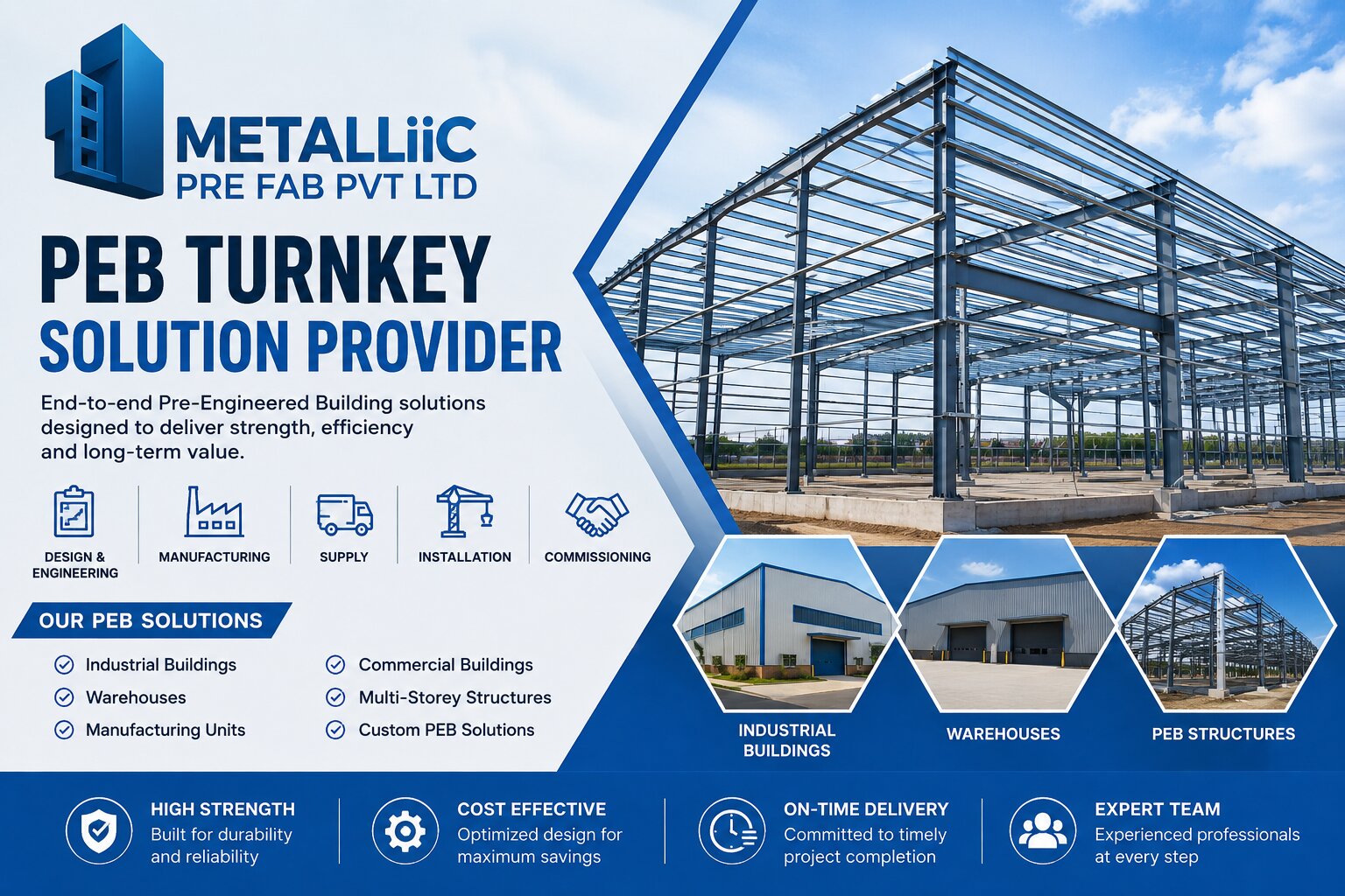 How PEB Turnkey Solutions Simplify Industrial Construction